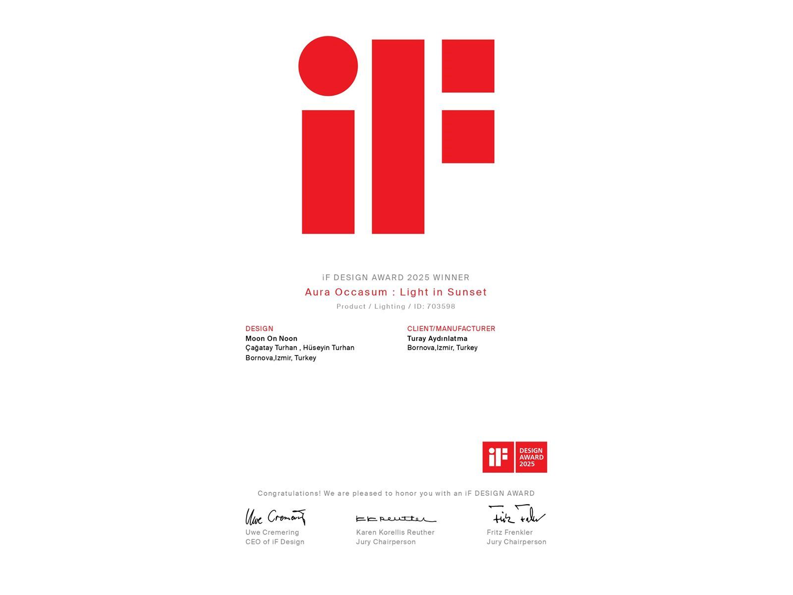 iF DESIGN AWARD 2025